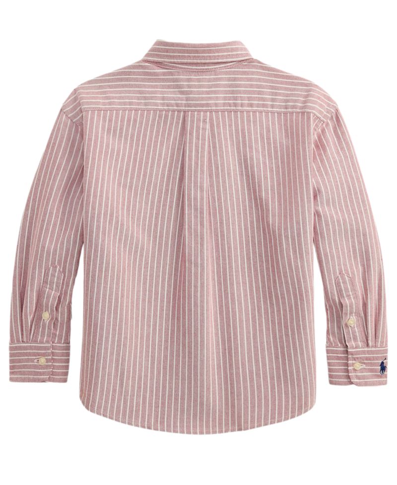 Boys' 2T-7 Striped Cotton Oxford Shirt