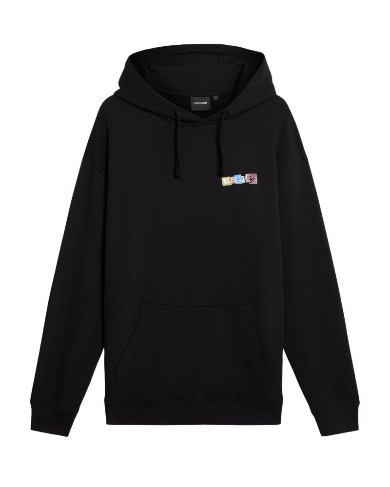 Men's Bold Letters Long Sleeve Graphic Hoodie