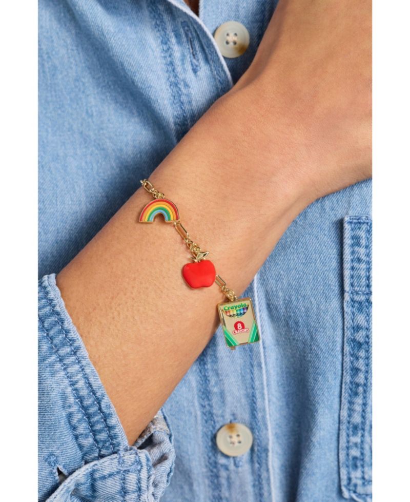 Crayola 'Teaching Is A Work Of Heart' Toggle Bracelet