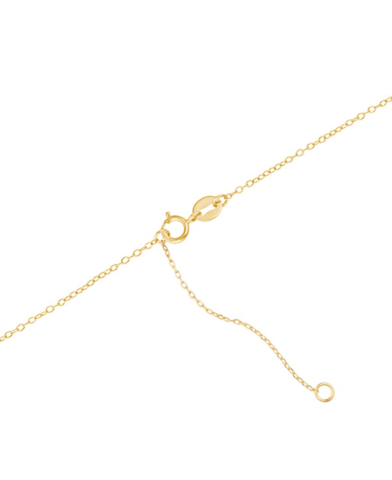 Cubic Zirconia Pav&eacute; Bow Pendant Necklace in Sterling Silver, 16" + 3" extender (Also Available in 14k Gold over Sterling Silver)