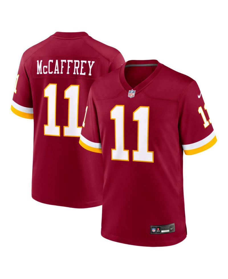 Men's Luke McCaffrey Burgundy Washington Commanders Game Jersey