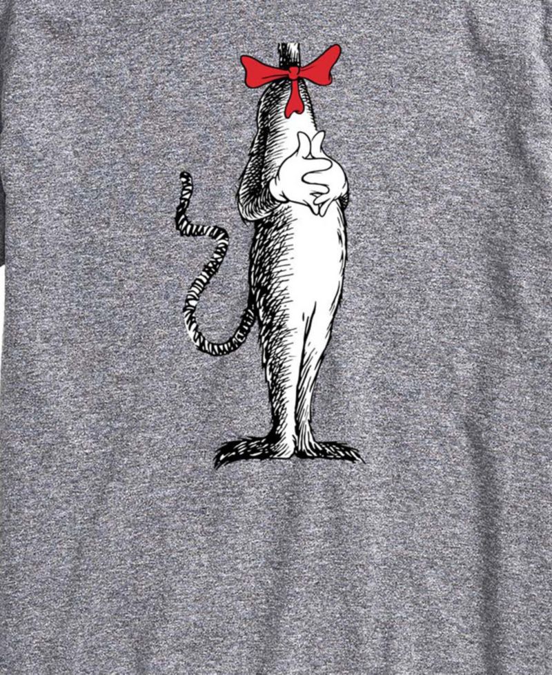 Men's Dr. Seuss Cat In The Hat Costume Short-Sleeve Graphic T-Shirt