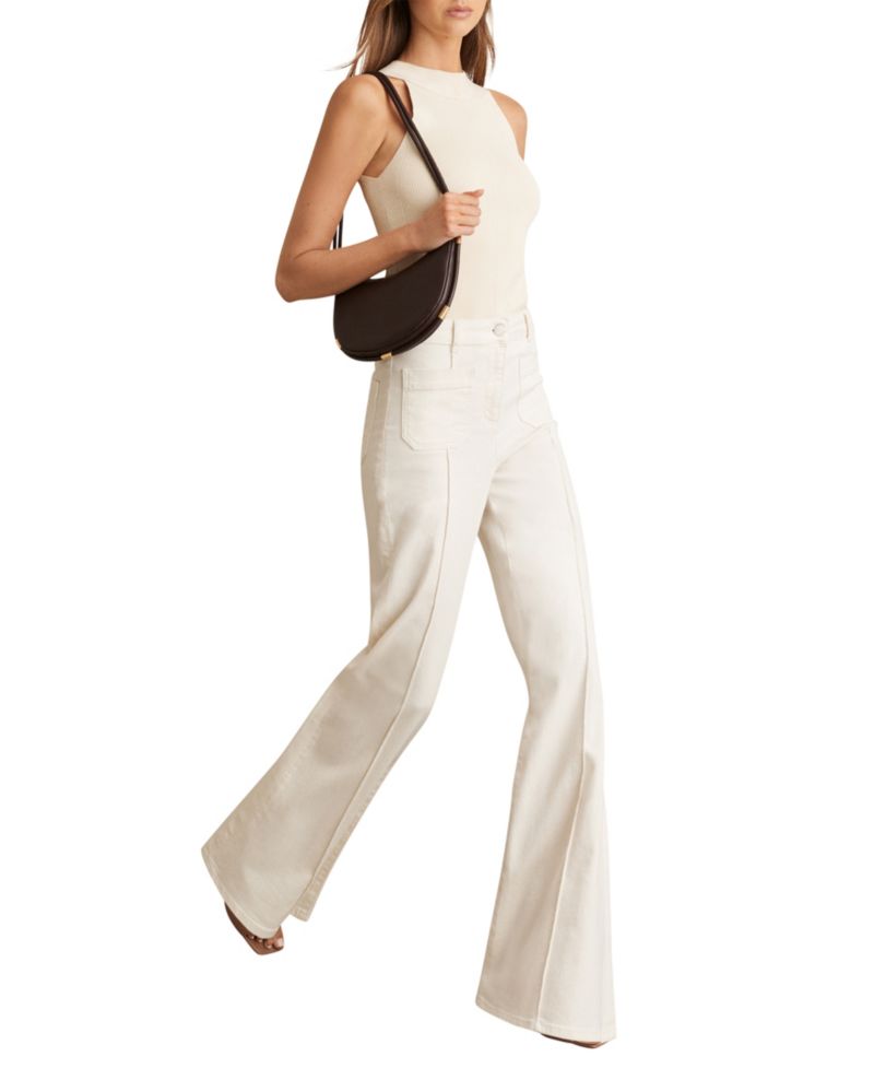 Petite Sakura High-Waisted Flared Jeans