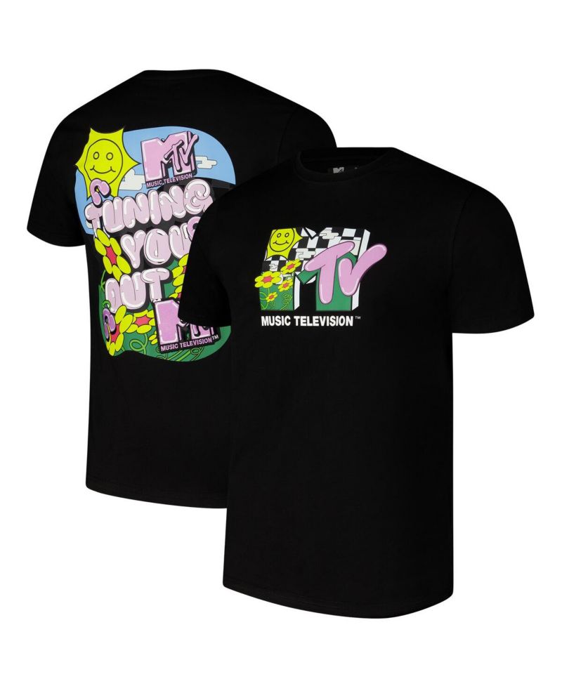 Men's Black MTV Tuning You Out T-Shirt