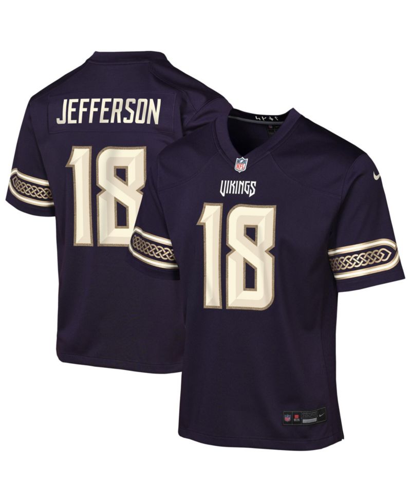 Big Boys and Girls Justin Jefferson Purple Minnesota Vikings 2026 Rivalries Collection Game Jersey