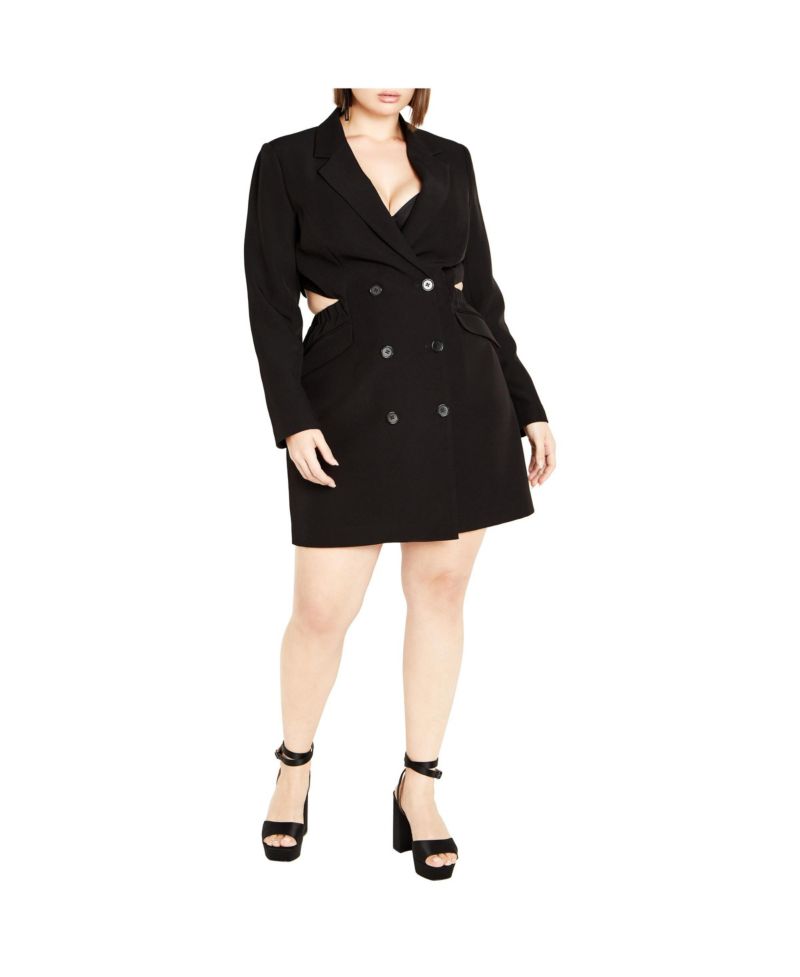 Plus Size Tuxedo Twyla Dress