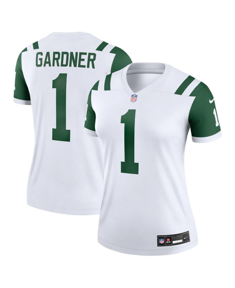 Women's Ahmad Sauce Gardner Classic Alternate White New York Jets Alternate Legend Player Performance Top
