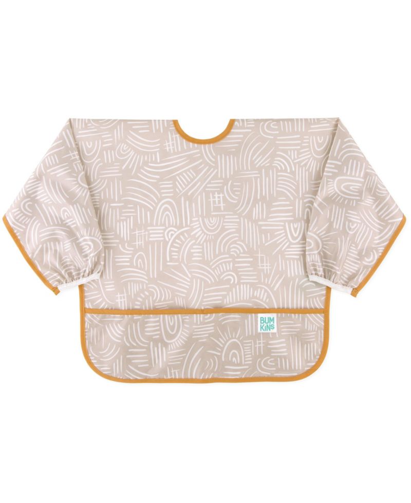Baby Boys and Girls Water-Resistant Sleeved Bib