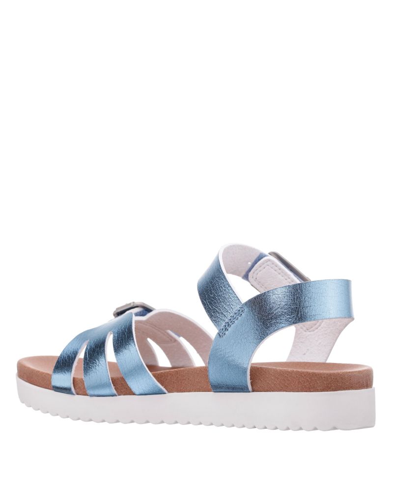 Lacey Big Girls Metallic Adjustable strap Sandals