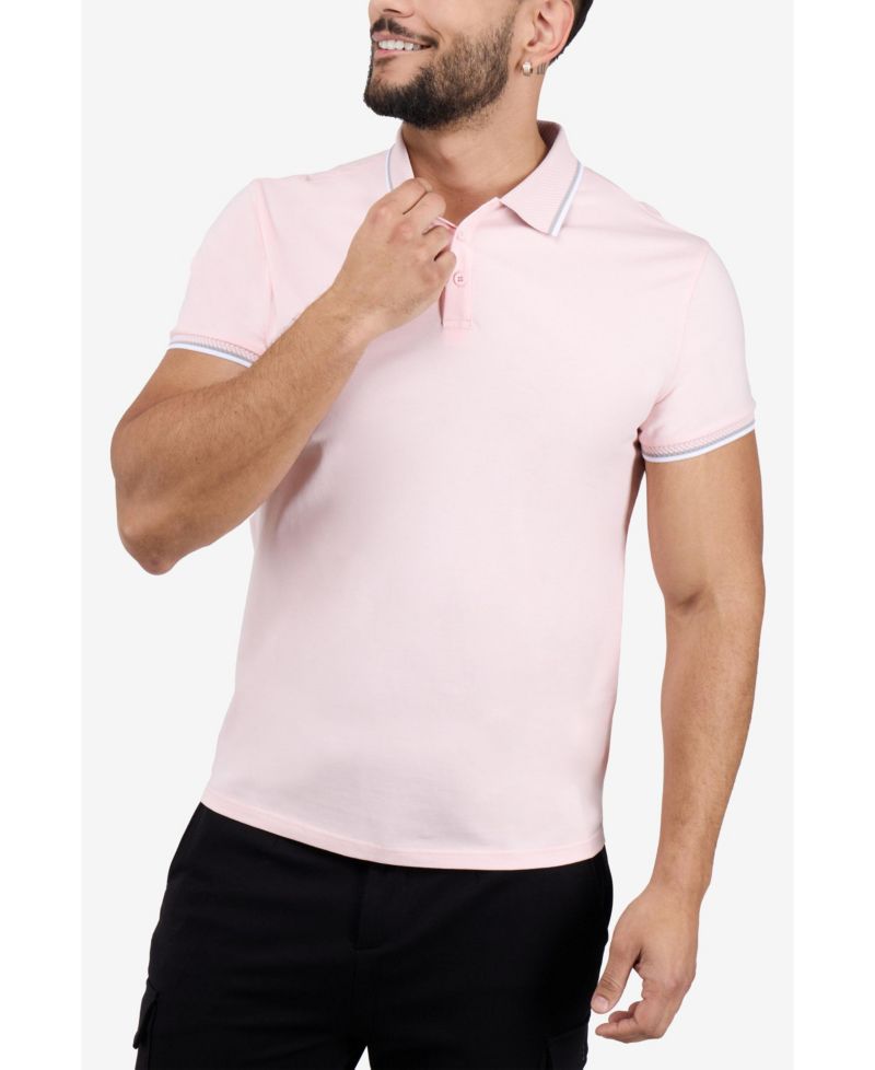 Men's XRAY Short Sleeve Texture Rib Polo