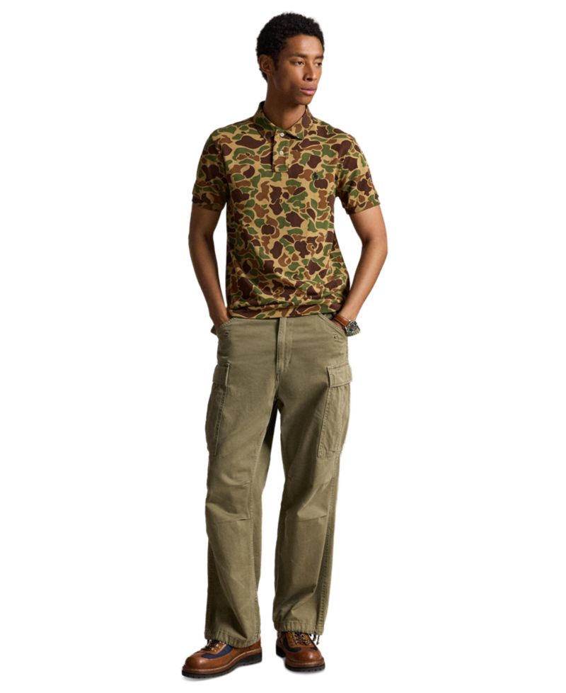 Men's Camo Mesh Classic-Fit Polo Shirt