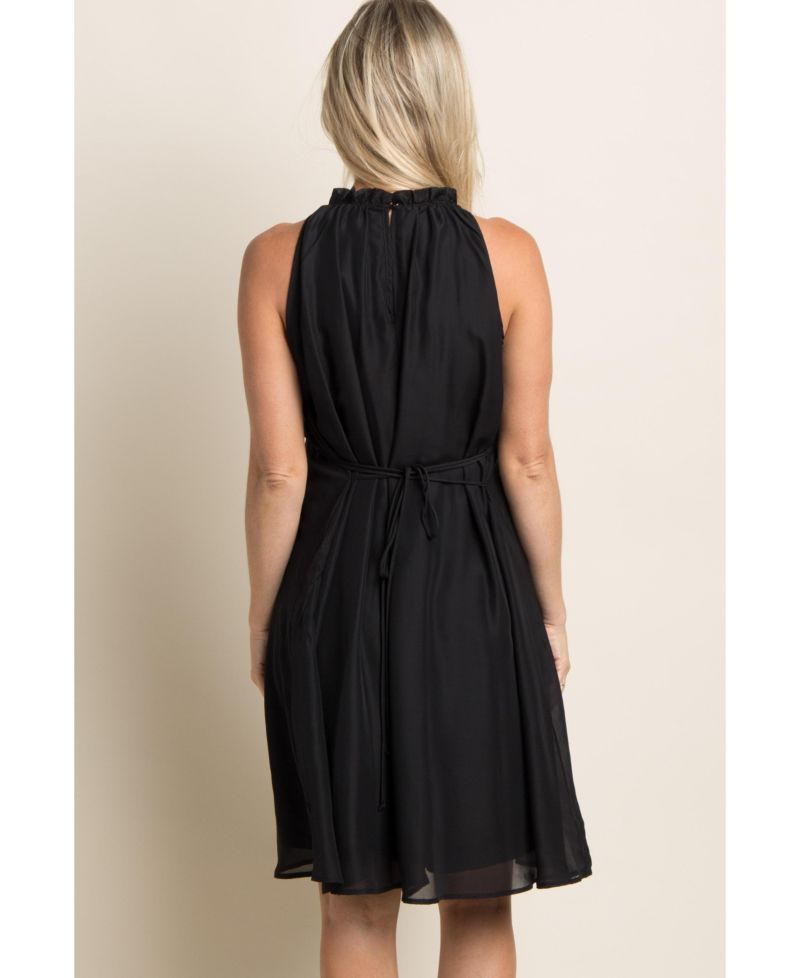 Women's Chiffon High Neck Dress