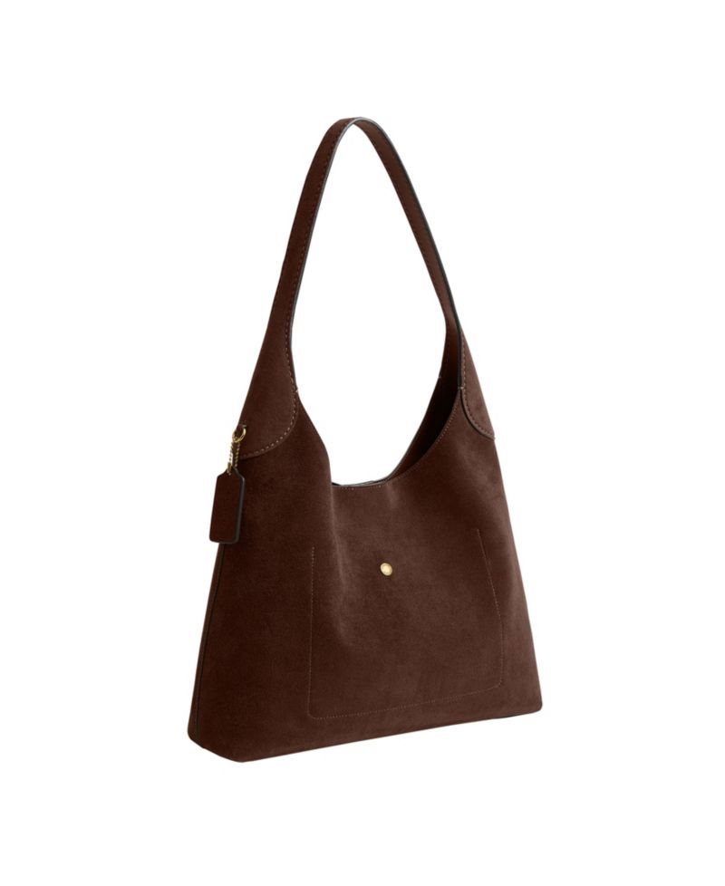 Brooklyn Large Suede Shoulder Bag 34