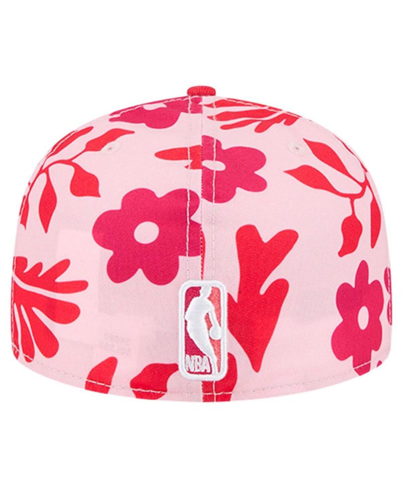 Men's Red Atlanta Hawks Palm Fronds 2-Tone 59FIFTY Fitted Hat