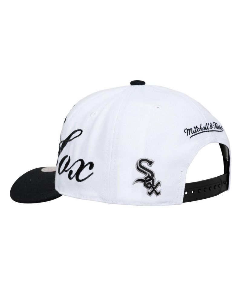 Men's and Women's White/Black Chicago White Sox XL Script Pro Crown Adjustable Hat