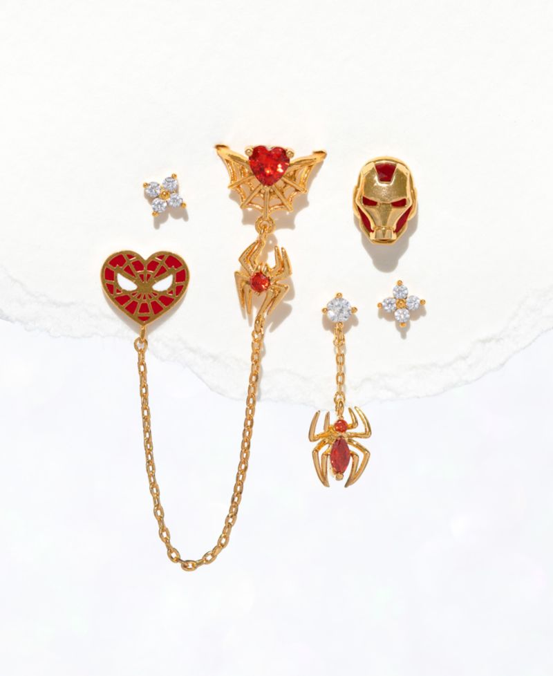 Marvel's Spider-Man Web of Love Ear Cuff Stud