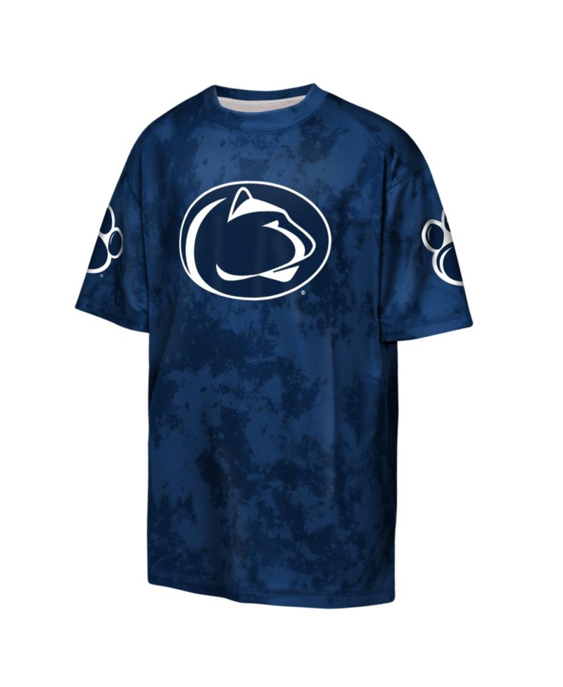 Big Boys and Girls Navy Penn State Nittany Lions Off-Side Sublimated T-Shirt