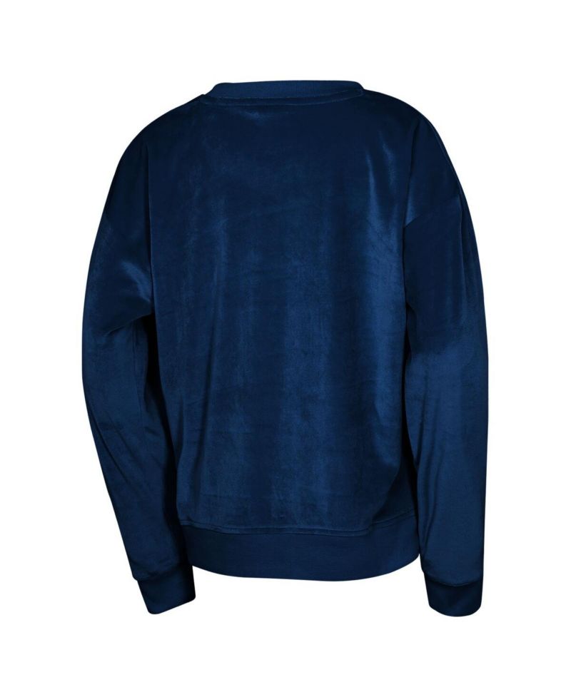 Big Boys and Girls Outerstuff Navy Minnesota Timberwolves Step Back Sweatshirt