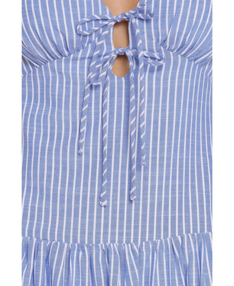 Women's Vanessa V-Neck Striped Maxi Dress