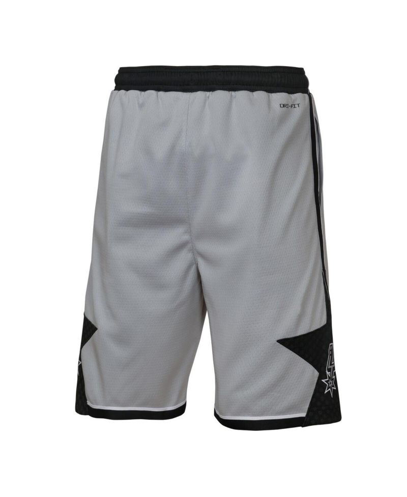 Big Boys and Girls Silver San Antonio Spurs Authentic Statement Edition Swingman Shorts