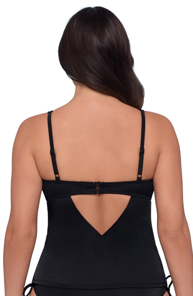 Women's Supportive and Sculpting U-Wire Tankini Swimsuit Top