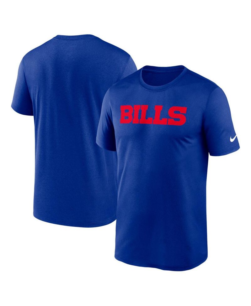 Men's Royal Buffalo Bills Primetime Legend Wordmark Performance T-Shirt