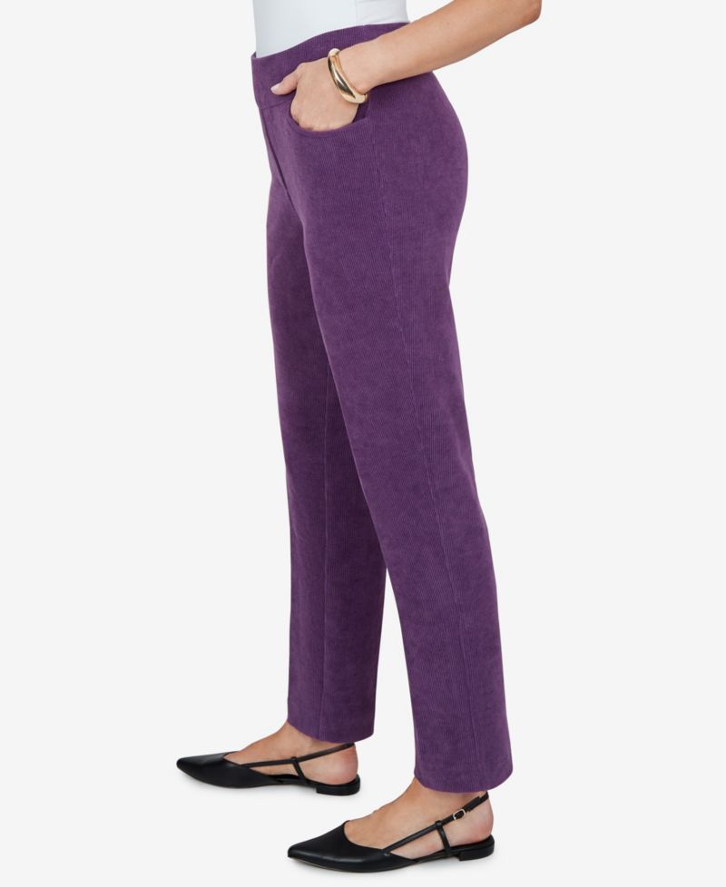Petite Corduroy Straight Pull-On Pants