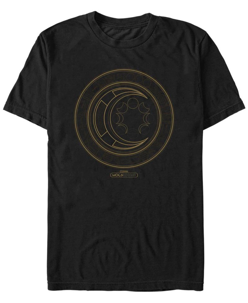 Men's Moon Knight Hieroglyphics Logo Short Sleeve T-shirt