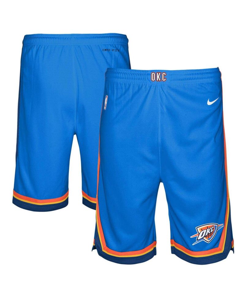 Big Boys and Girls Blue Oklahoma City Thunder Swingman Performance Shorts – Icon Edition