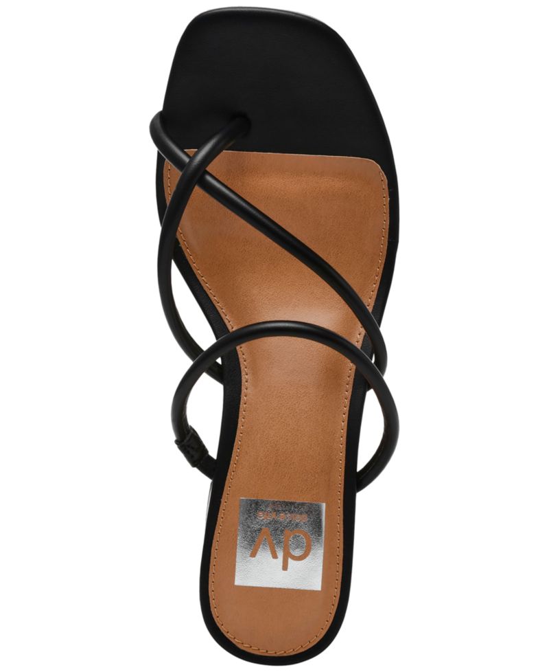 Lumena Strappy Slide Block-Heel Sandals