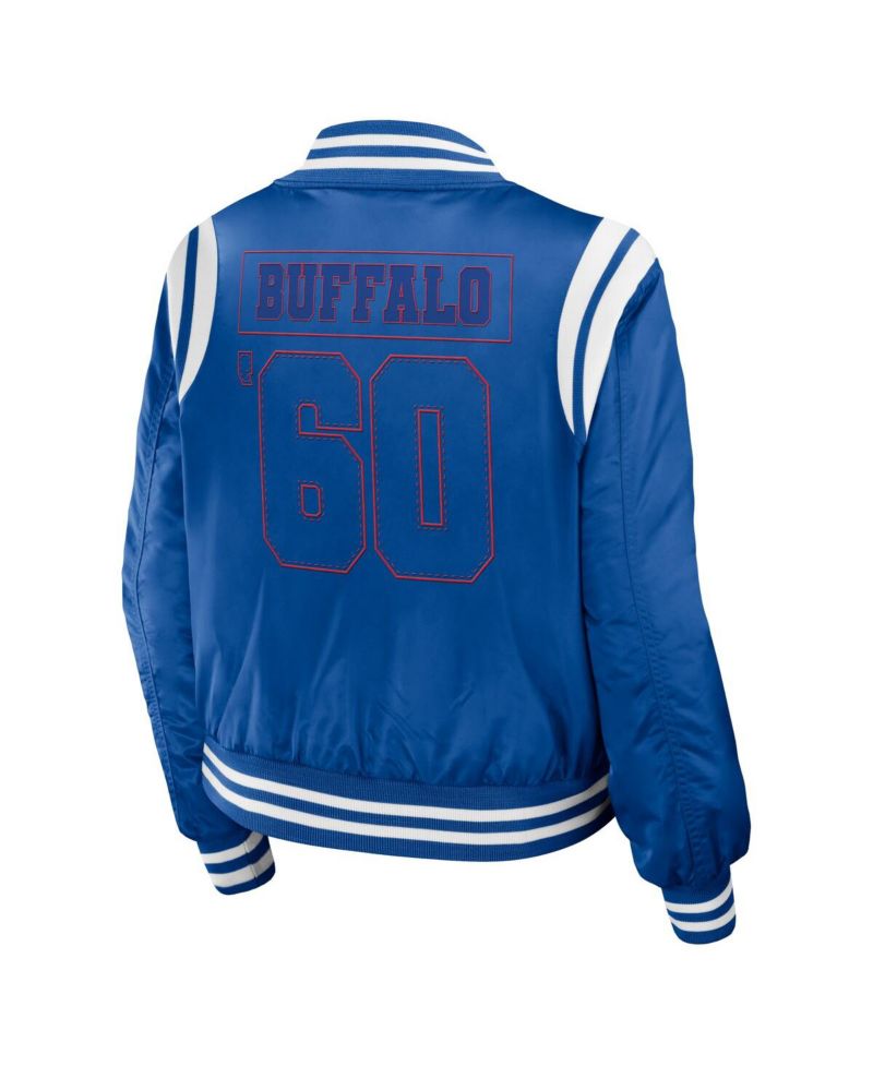 Women's Royal Buffalo Bills Bomber Full-Zip Jacket