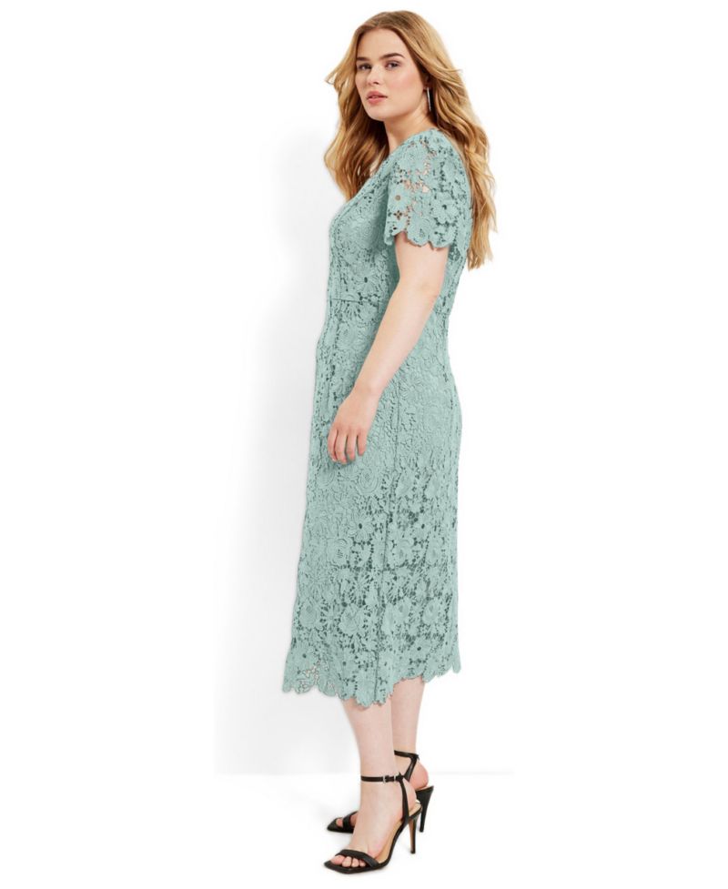 Women's Square-Neck Lace Dress