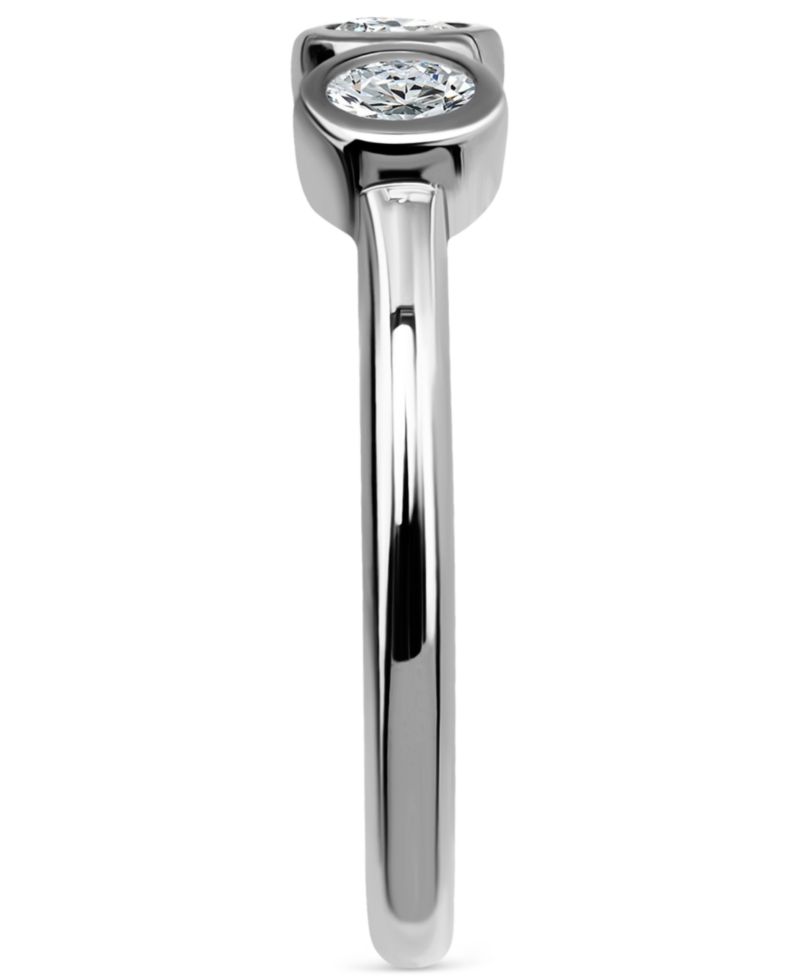 Cubic Zirconia Adjustable Toe Ring in Sterling Silver (also in 18k Gold-Plated Sterling Silver)