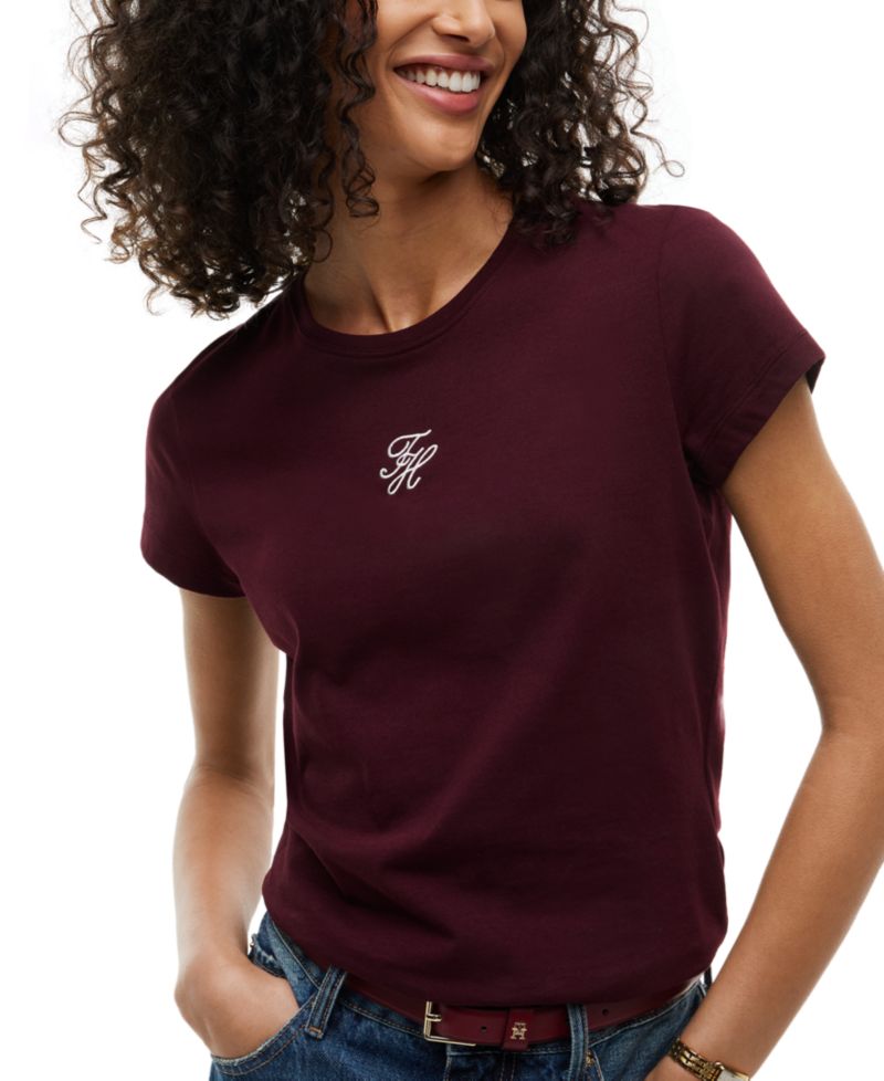 Women's Script Logo Crewneck Short-Sleeve T-Shirt