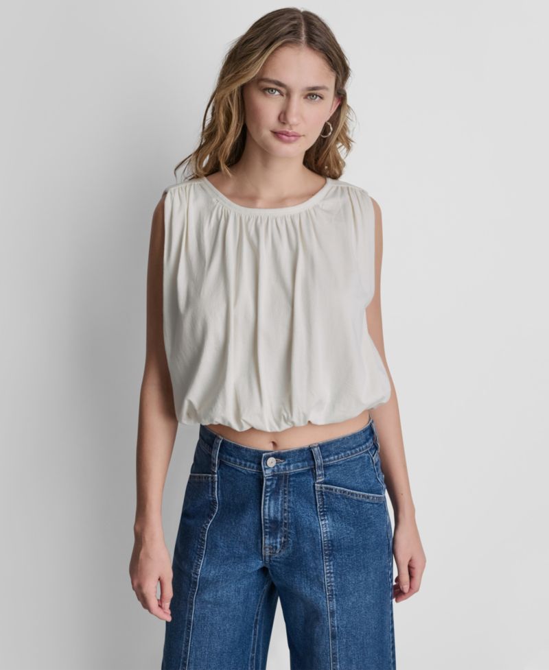 Women's Sleeveless Bubble Top