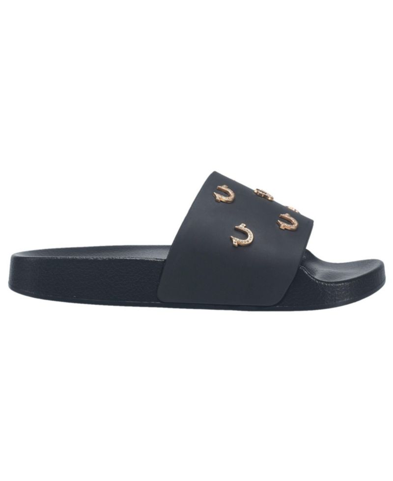 Little Girls Kash Bling Horseshoe Logo Slide