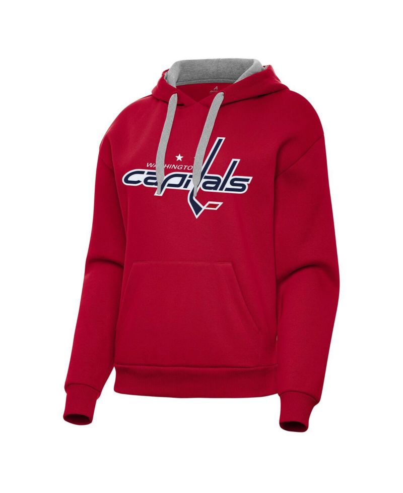 Women's Red Washington Capitals Victory Pullover Hoodie