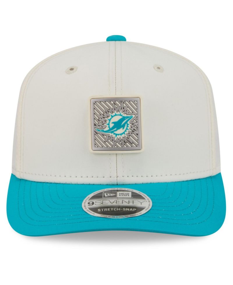 Men's Cream/Aqua Miami Dolphins 2026 NFL Training Camp 9SEVENTY Adjustable Hat