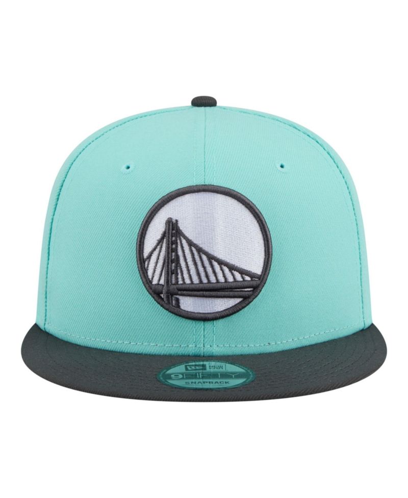 Men's Turquoise/Charcoal Golden State Warriors Color Pack Two-Tone 9FIFTY Snapback Hat