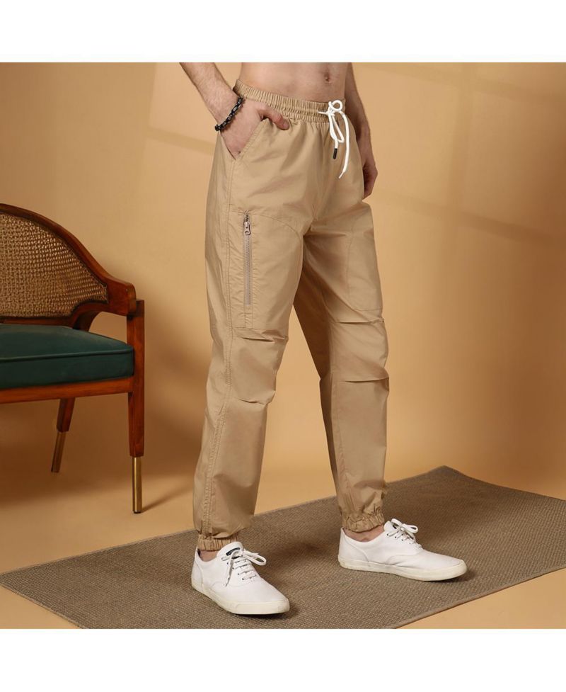 Men's Khaki Brown Parachute Utility Trousers