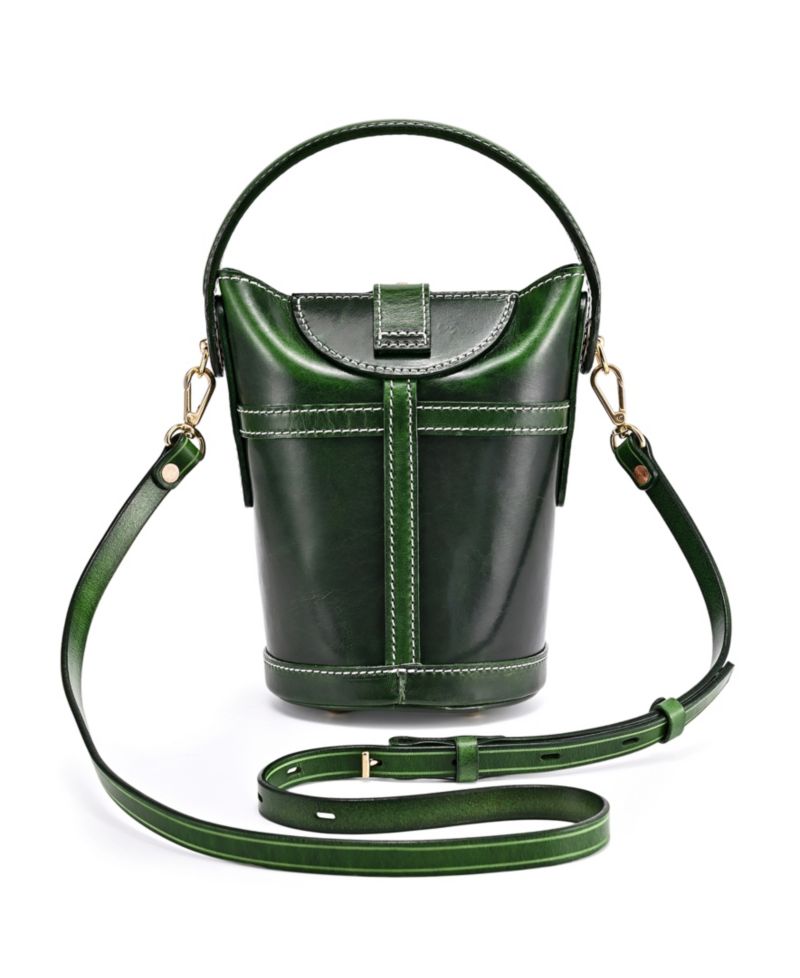 Begonia Vintage Bucket Crossbody Bag