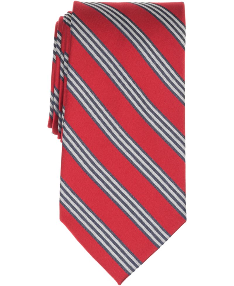 Men's Track Stripe Pattern Tie