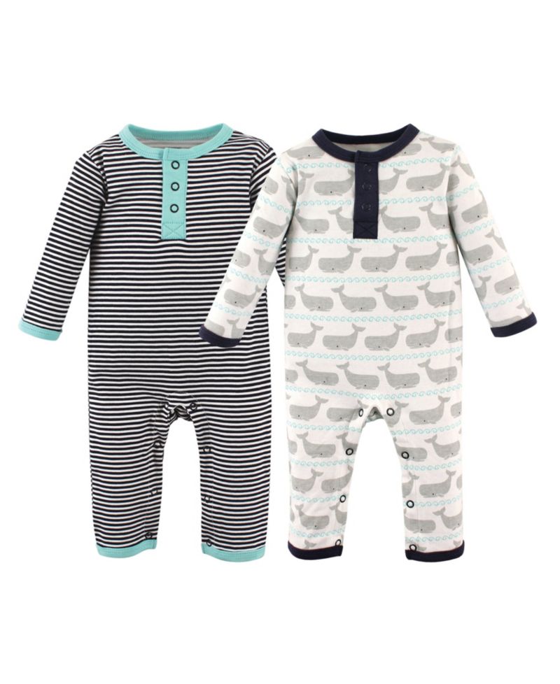 Baby Boys Hudson Cotton Coveralls