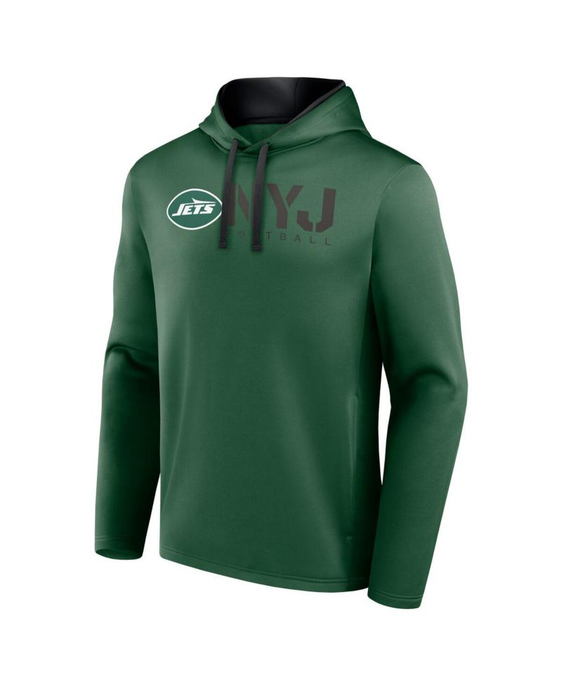 Men's Green New York Jets Head Start Pullover Hoodie