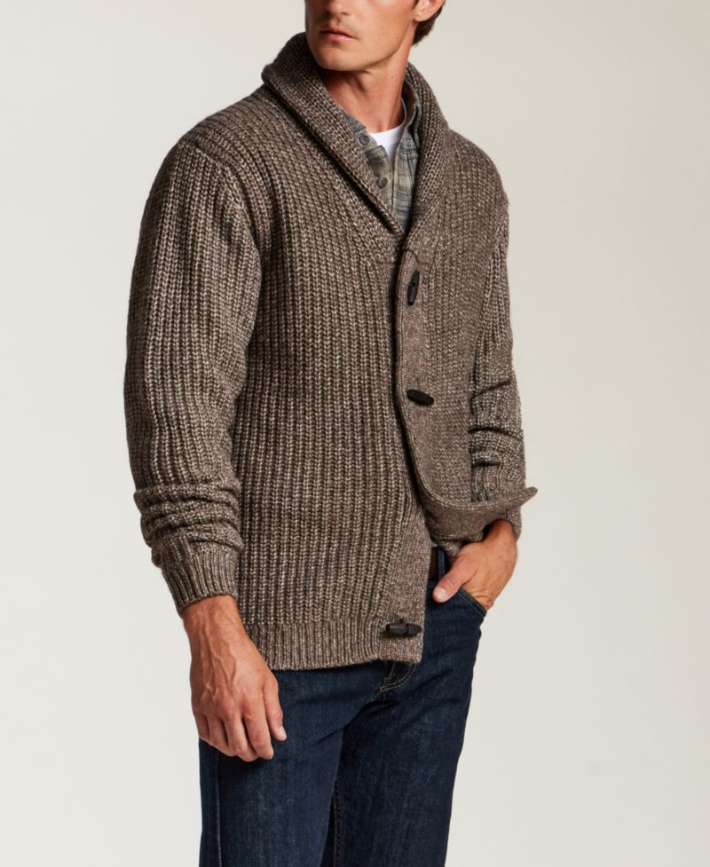 Men's Mixy Shawl Collar Cardigan Sweater