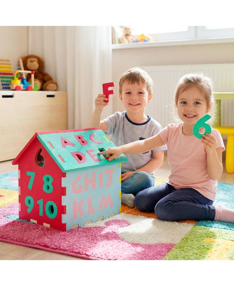 Interlocking Alphabet and Numbers Puzzle Mats, 7-Piece Set