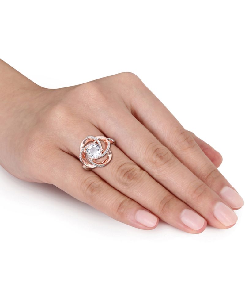 White Topaz Swirl Statement Ring (2-3/5 ct. t.w.) in 18k Gold-Plated Sterling Silver