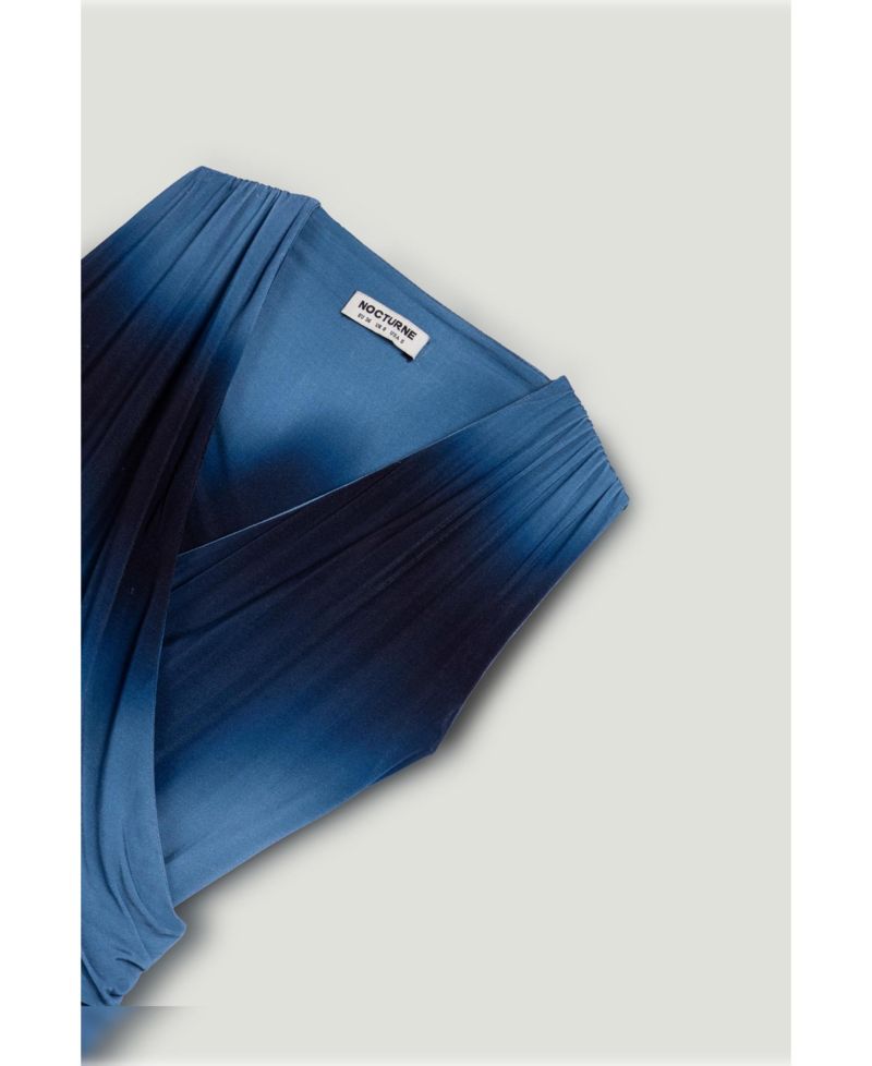 Women's Draped Asymmetric Maxi Dress