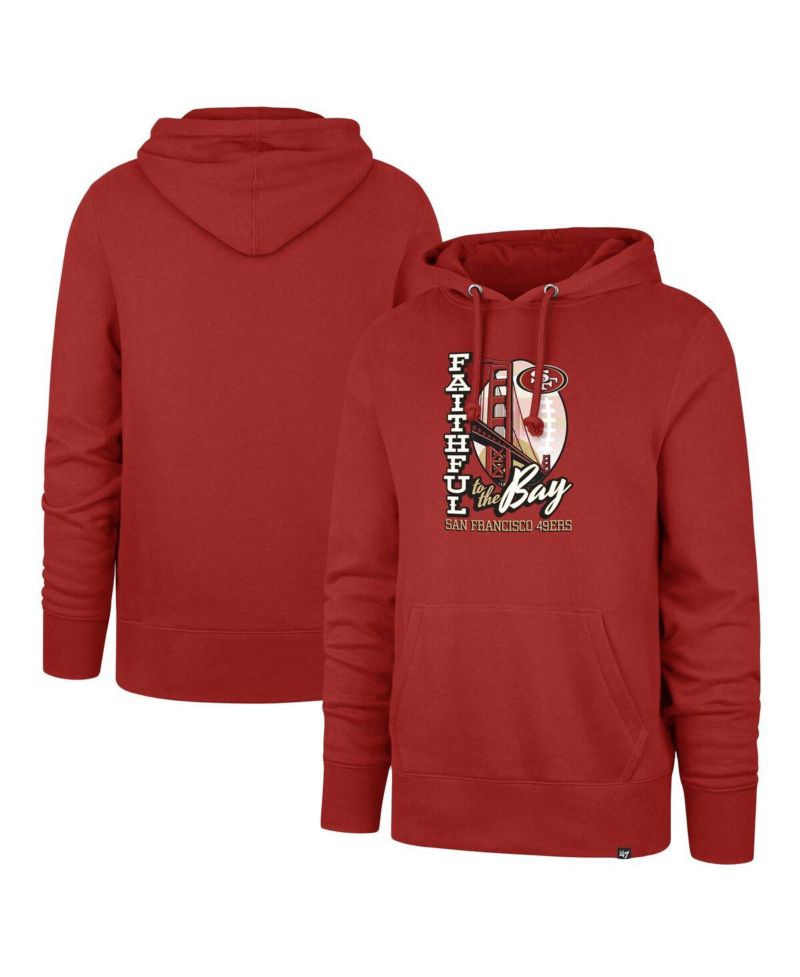 Men's Scarlet San Francisco 49ers Regional Headline Pullover Hoodie