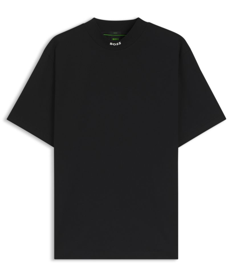 Men's Relaxed-Fit Mock-Neck T-Shirt